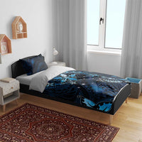 Hawaii Makahiki Season Bedding Set Floral Tribal Tattoo Blue Galaxy LT05 - Polynesian Pride