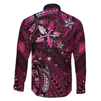 Hawaii Makahiki Season Family Matching Puletasi and Hawaiian Shirt Floral Tribal Tattoo Pink Galaxy LT05 - Polynesian Pride
