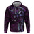 Hawaii Makahiki Season Hoodie Floral Tribal Tattoo Purple Galaxy