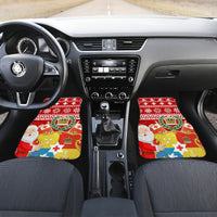 Tonga Christmas Car Mats Kilisimasi Fiefia Santas Coat Of Arms LT05 - Polynesian Pride