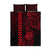 Hawaii Hauoli Makahiki Hou Quilt Bed Set Lono Hawaiian God Kakau Polynesian Tribal Red LT05 Red - Polynesian Pride