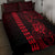 Hawaii Hauoli Makahiki Hou Quilt Bed Set Lono Hawaiian God Kakau Polynesian Tribal Red LT05 - Polynesian Pride