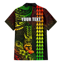 Personalized Hawaii Hauoli Makahiki Hou Family Matching Mermaid Dress and Hawaiian Shirt Lono Hawaiian God Kakau Polynesian Tribal Reggae LT05 - Polynesian Pride