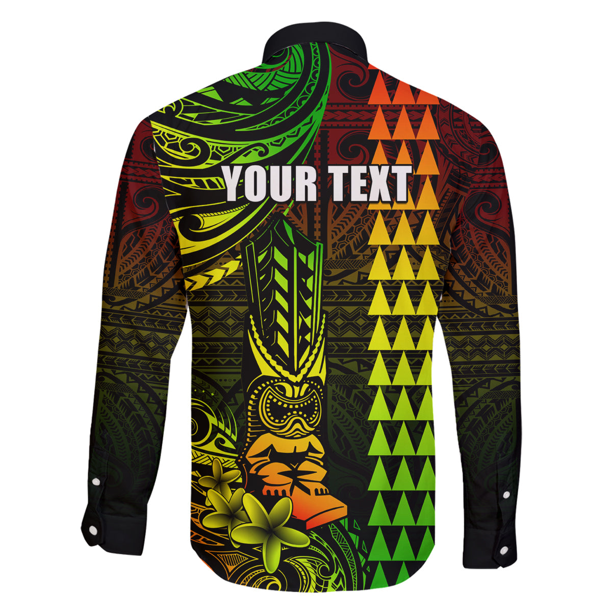 Personalized Hawaii Hauoli Makahiki Hou Family Matching Tank Maxi Dress and Hawaiian Shirt Lono Hawaiian God Kakau Polynesian Tribal Reggae LT05 - Polynesian Pride
