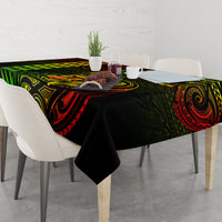 Hawaii Hauoli Makahiki Hou Tablecloth Lono Hawaiian God Kakau Polynesian Tribal Reggae LT05 - Polynesian Pride