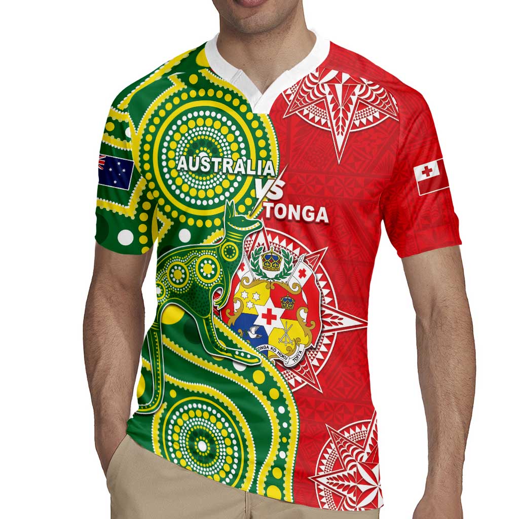 Custom Tonga Australia Rugby Rugby Jersey Kangaroos And Tonga Mate Maa Together