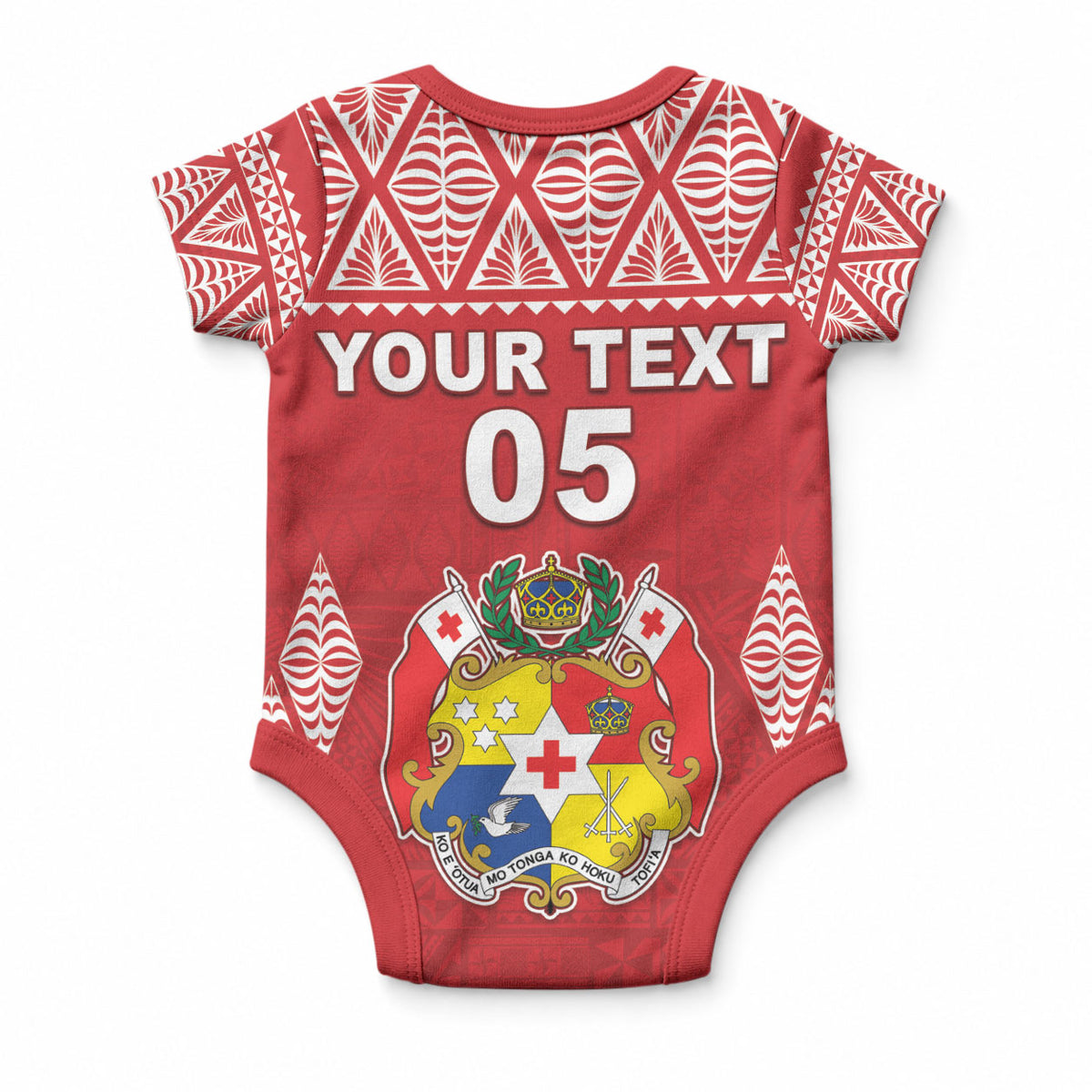 Custom Tonga Rugby Baby Onesie Tonga Mate Ma'a Take The Lead LT05 - Polynesian Pride