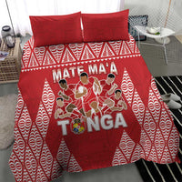Tonga Rugby Bedding Set Tonga Mate Ma'a Take The Lead