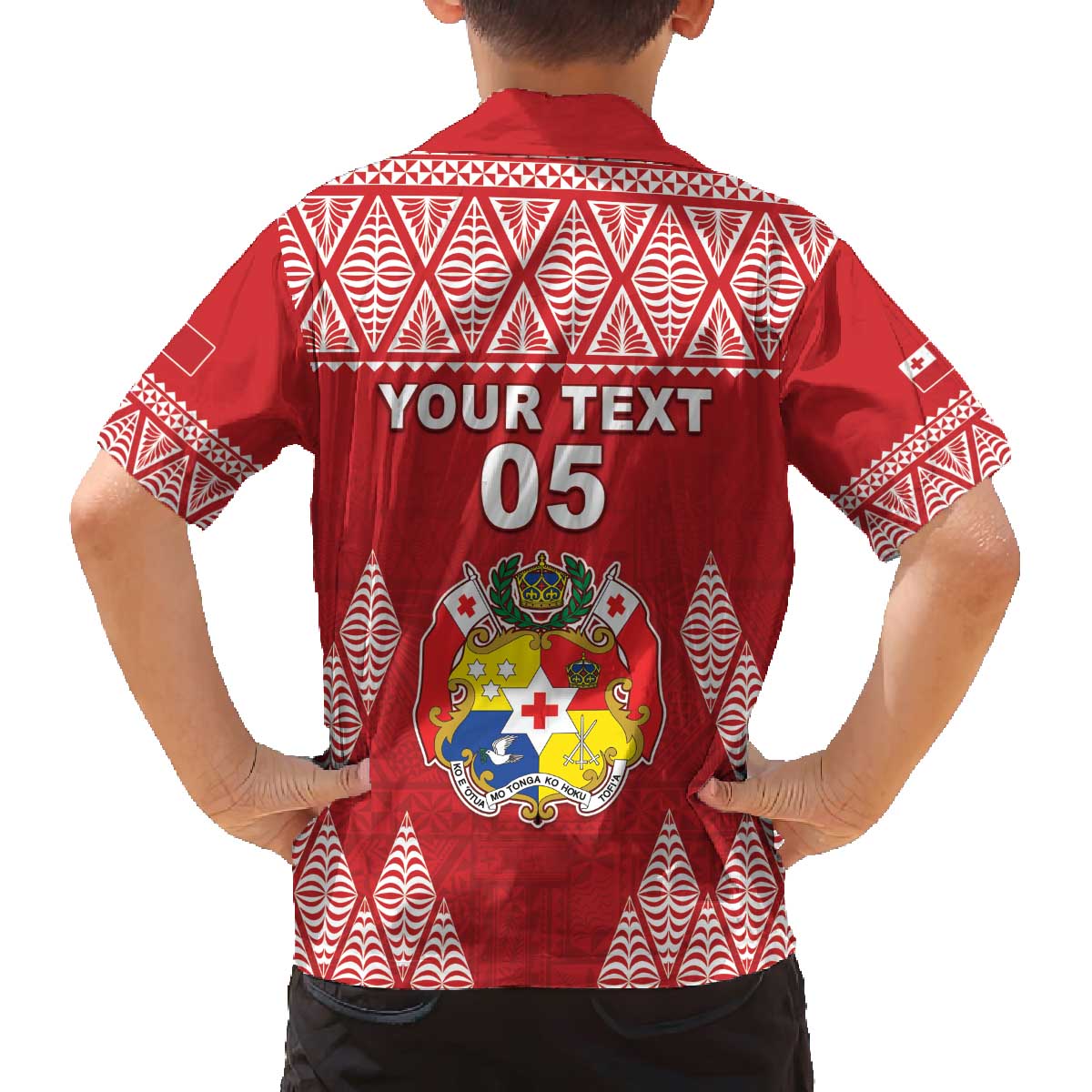 Custom Tonga Rugby Family Matching Off The Shoulder Long Sleeve Dress and Hawaiian Shirt Tonga Mate Ma'a Take The Lead LT05 - Polynesian Pride