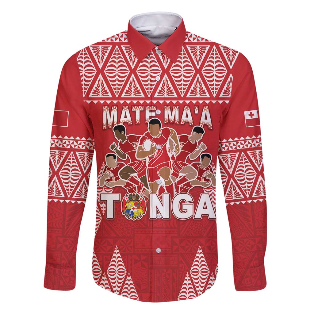 Custom Tonga Rugby Family Matching Off Shoulder Maxi Dress and Hawaiian Shirt Tonga Mate Ma'a Take The Lead