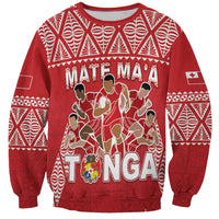 Custom Tonga Rugby Sweatshirt Tonga Mate Ma'a Take The Lead