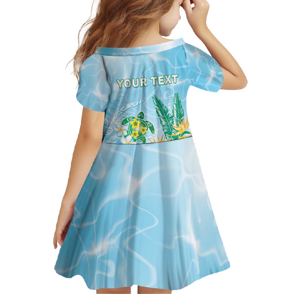 Personalised 2025 Aloha Hawaii Family Matching Short Sleeve Bodycon Dress and Hawaiian Shirt Tropical Flowers And Honu LT05 - Polynesian Pride