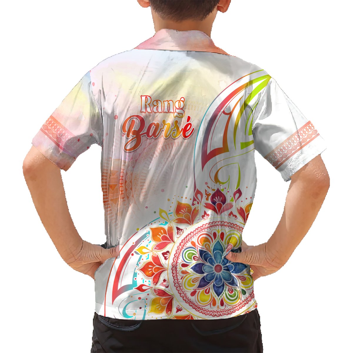 Happy Holi Festival Hawaiian Shirt Rangoli With Polynesian Pattern LT05 - Polynesian Pride