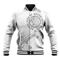 Brain Cancer Warrior Baseball Jacket Never Give Up
