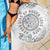 Brain Cancer Warrior Beach Blanket Never Give Up