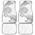 Brain Cancer Warrior Car Mats Never Give Up