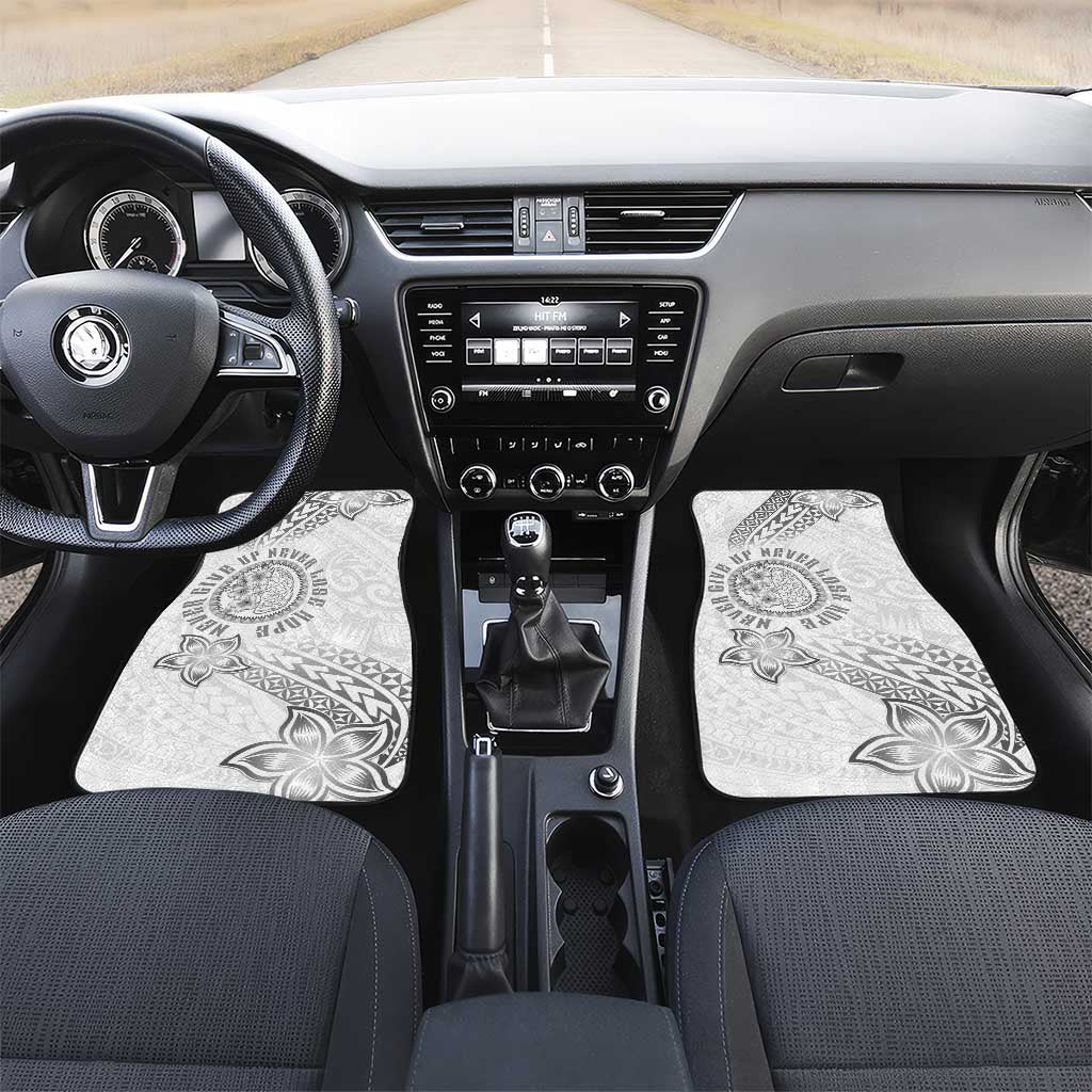 Brain Cancer Warrior Car Mats Never Give Up