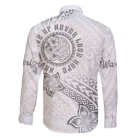 Brain Cancer Warrior Family Matching Off The Shoulder Long Sleeve Dress and Hawaiian Shirt Never Give Up