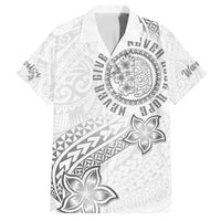 Brain Cancer Warrior Family Matching Off Shoulder Short Dress and Hawaiian Shirt Never Give Up