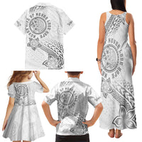Brain Cancer Warrior Family Matching Tank Maxi Dress and Hawaiian Shirt Never Give Up