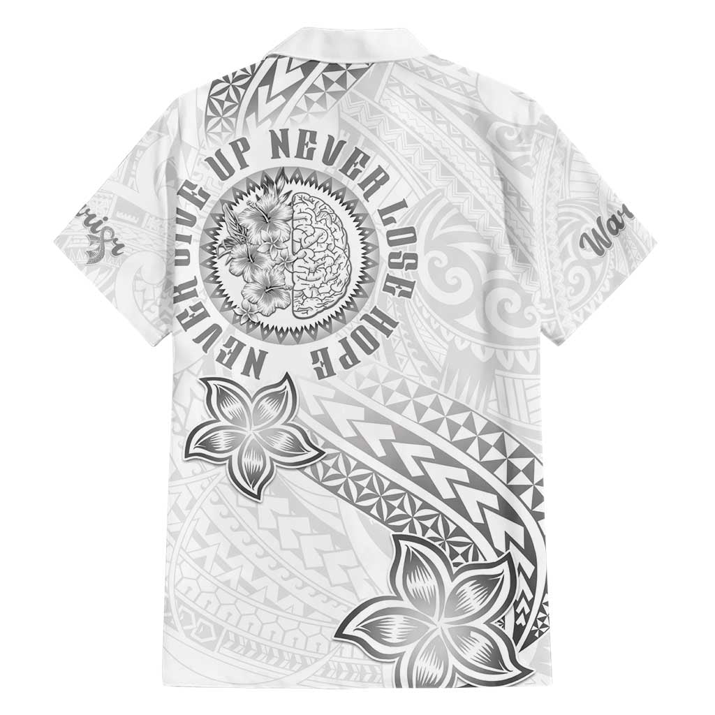 Brain Cancer Warrior Hawaiian Shirt Never Give Up