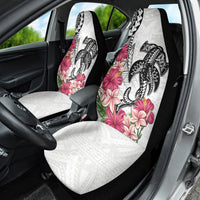 White Polynesian Hammerhead Shark Tribal Pattern Car Seat Cover LT05 - Polynesian Pride