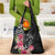 Black Polynesian Hammerhead Shark Tribal Pattern Grocery Bag