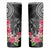 Black Polynesian Hammerhead Shark Tribal Pattern Skinny Tumbler