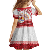 French Polynesia Internal Autonomy Day Family Matching Off Shoulder Short Dress and Hawaiian Shirt Tropical Hibiscus And Turtle Pattern
