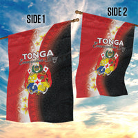 Tonga Emancipation Day Garden Flag Tongan Ngatu Pattern With Plumeria