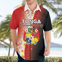 Personalised Tonga Emancipation Day Hawaiian Shirt Tongan Ngatu Pattern With Plumeria
