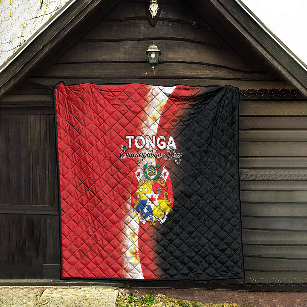 Tonga Emancipation Day Quilt Tongan Ngatu Pattern With Plumeria