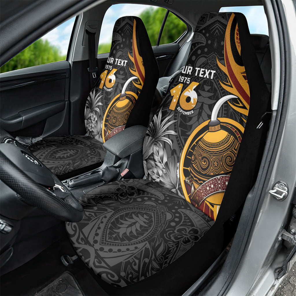 Personalised Papua New Guinea Car Seat Cover Happy Independence Day LT05 - Polynesian Pride