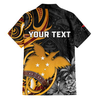 Personalised Papua New Guinea Family Matching Off The Shoulder Long Sleeve Dress and Hawaiian Shirt Happy 50th Independence Anniversary LT05 - Polynesian Pride