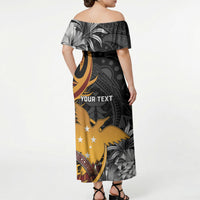 Personalised Papua New Guinea Off Shoulder Maxi Dress Happy Independence Day LT05 - Polynesian Pride