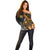 Personalised Papua New Guinea Off Shoulder Sweater Happy 50th Independence Anniversary - Polynesian Pride