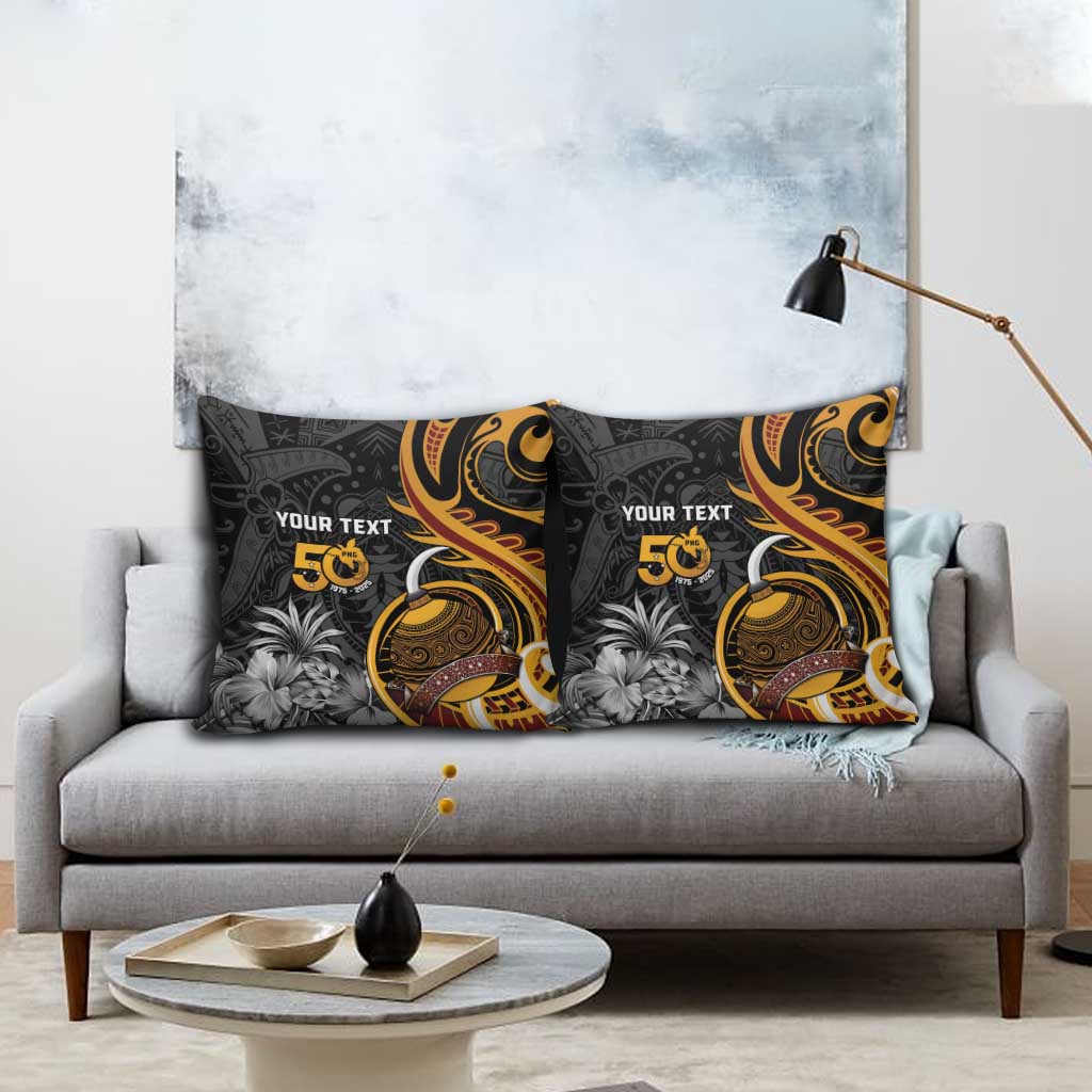 Papua New Guinea Pillow Cover Happy 50th Independence Anniversary - Polynesian Pride