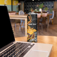 Personalised Papua New Guinea Skinny Tumbler Happy 50th Independence Anniversary - Polynesian Pride