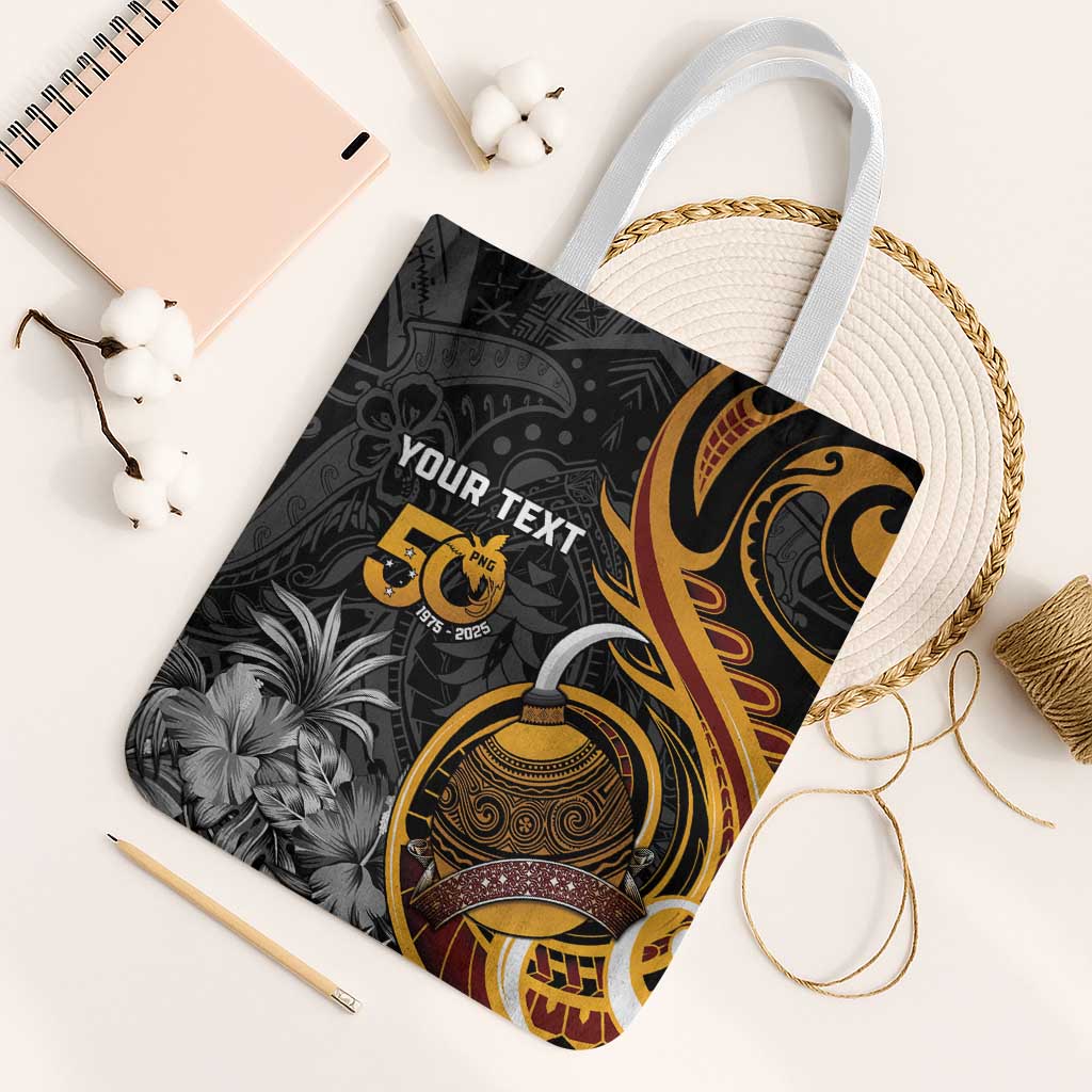 Papua New Guinea Tote Bag Happy 50th Independence Anniversary - Polynesian Pride
