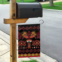 Papua Batik Motif Garden Flag Papua Spirit Black Version - Polynesian Pride
