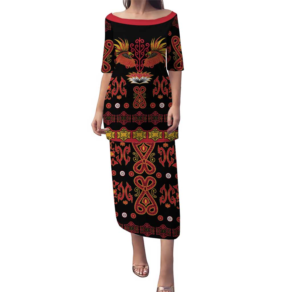 Papua Batik Motif Puletasi Papua Spirit Black Version - Polynesian Pride