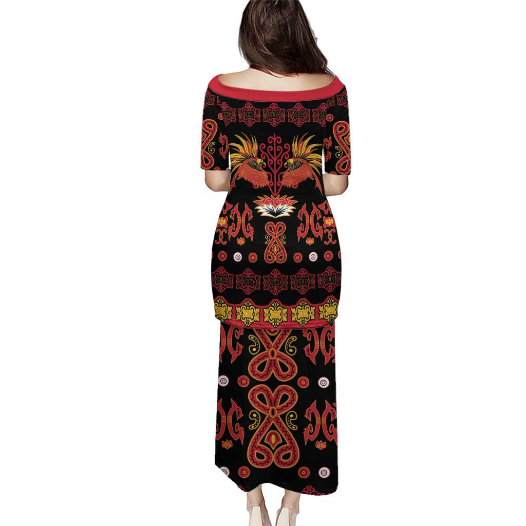 Papua Batik Motif Puletasi Papua Spirit Black Version - Polynesian Pride