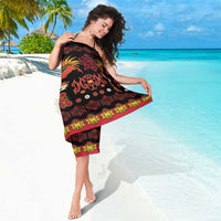 Papua Batik Motif Sarong Papua Spirit Black Version LT05 - Polynesian Pride