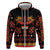 Papua Batik Motif Zip Hoodie Papua Spirit Black Version - Polynesian Pride