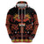 Papua Batik Motif Zip Hoodie Papua Spirit Black Version - Polynesian Pride