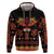 Papua Batik Motif Zip Hoodie Papua Spirit Black Version - Polynesian Pride