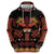 Papua Batik Motif Zip Hoodie Papua Spirit Black Version - Polynesian Pride