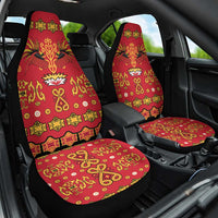 Papua Batik Motif Car Seat Cover Papua Spirit Red Version LT05 One Size Red - Polynesian Pride