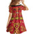 Papua Batik Motif Family Matching Mermaid Dress and Hawaiian Shirt Papua Spirit Red Version - Polynesian Pride