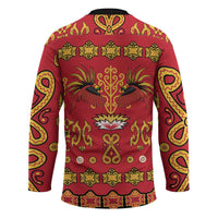 Papua Batik Motif Hockey Jersey Papua Spirit Red Version - Polynesian Pride